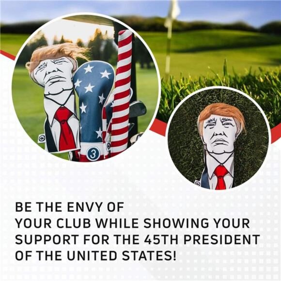 Keep America Great Premium Golf Club Headcover -Quality Leather, Hand-Made Funny - Picture 5 of 8